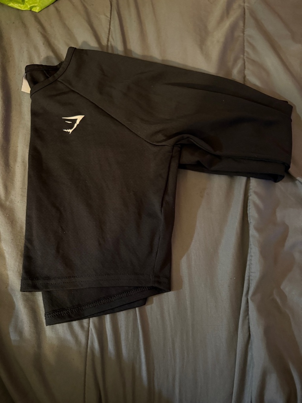 Gymshark Black Cropped Long-Sleeve Performance Top - Picture 3 of 3